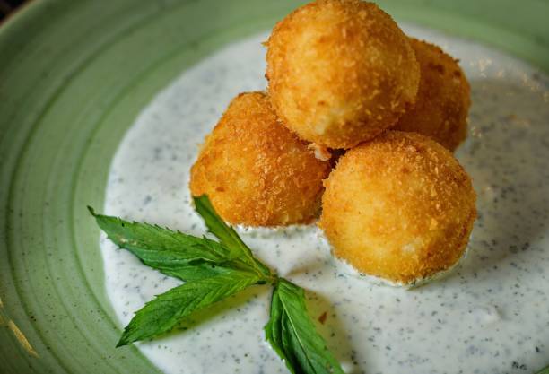 istock Closeup shot of a georgian cornbread with cheese 1436105520