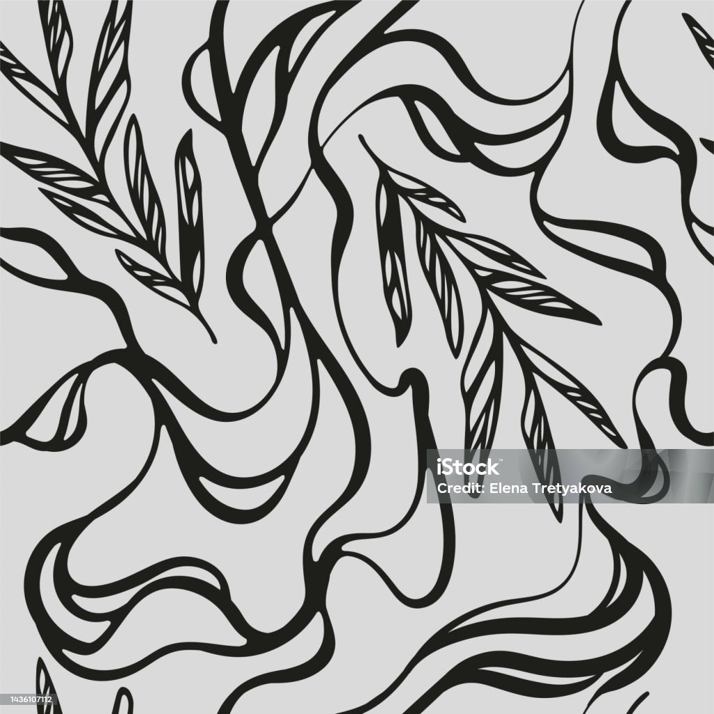 For Black Pattern Black Pattern Stock Illustration - Download Image Now - Abstract, Art ...