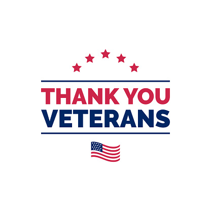 Thank You Veterans, illustration in vector, November 11 holiday background for poster, greeting card, invitation