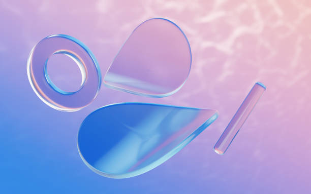 istock Abstract curves and geometric figure, 3d rendering. 1436115858