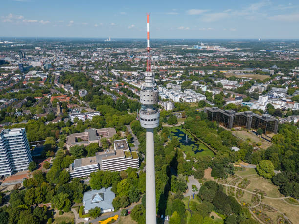 istock Television tower in North Rhine-Westphalia. 1436121510