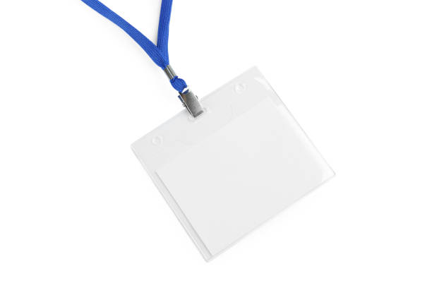 istock Blank badge on white background. Mockup for design 1436122447