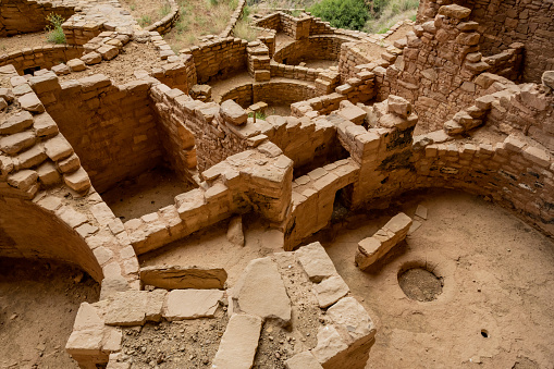 Many Rooms of Long House Cliff Dwelling in Mesa Verde National Park