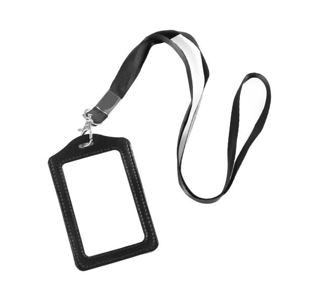 istock Blank badge on white background. Mockup for design 1436123091
