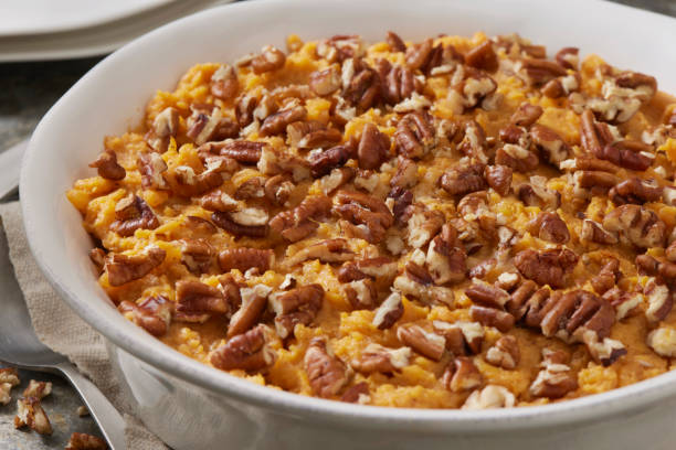 istock Sweet Potato Casserole with Pecans 1436123853