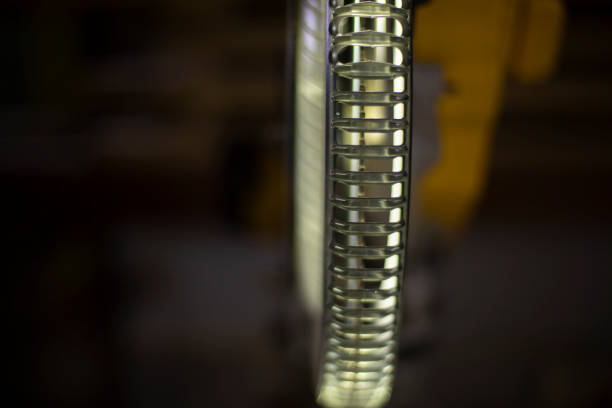 istock Illumination of saw on tool. Plastic part. 1436126137