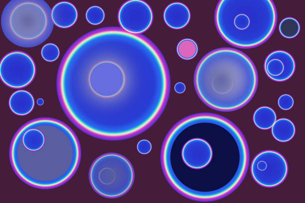 Bright bokeh background with abstract defocused lights. Blur lights for Christmas. Holiday wallpaper