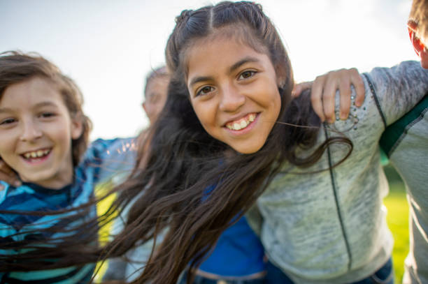 istock Elementary Friends Outdoors 1436137188