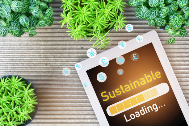 istock Go green concept and return on investment idea 1436142465