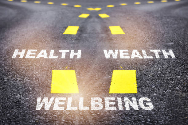 istock Road to wellbeing with happiness 1436142521
