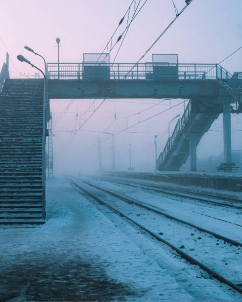 istock early morning railways station platform at snowy cold winter time, empty subway platform blizzard 1436146801
