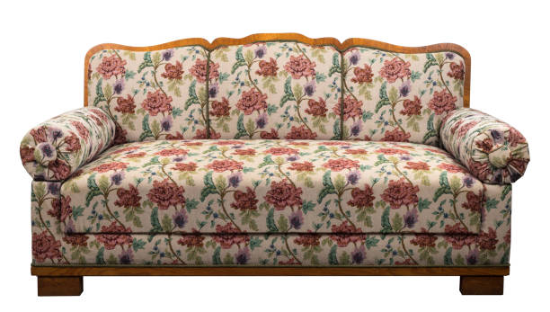istock Fabric armchair sofa in a slightly primitive style. 1436148178