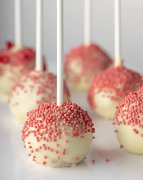 Homemade decorated cake pops candy