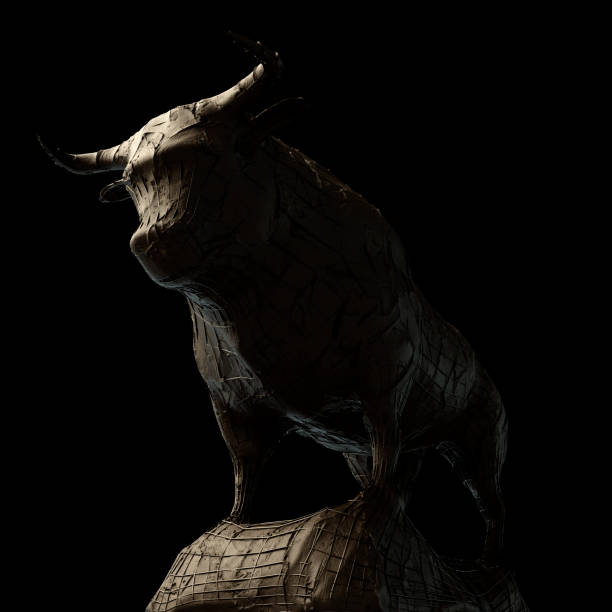 istock Bull Clay And Iron Scuplture 1436158327