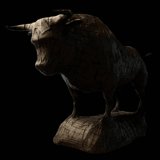 istock Bull Clay And Iron Scuplture 1436158347