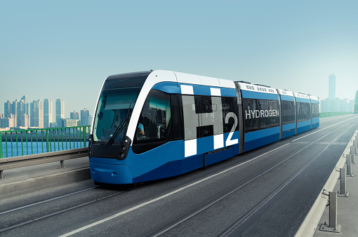 A hydrogen fuel cell tram concept