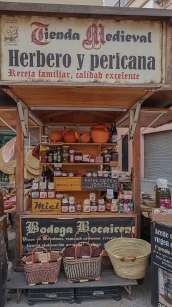 istock Sheep's cheese, liqueurs and traditional pickles from Bocairent or Bocairente, the medieval village 1436169253