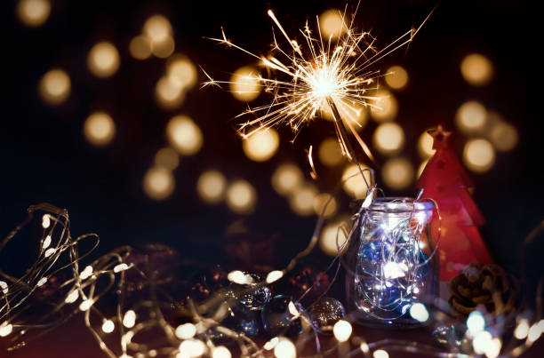 Merry Christmas and happy new year concept background.