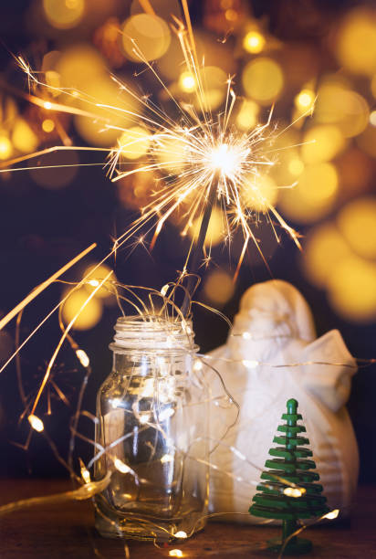 istock Merry Christmas and happy new year concept background. 1436171827