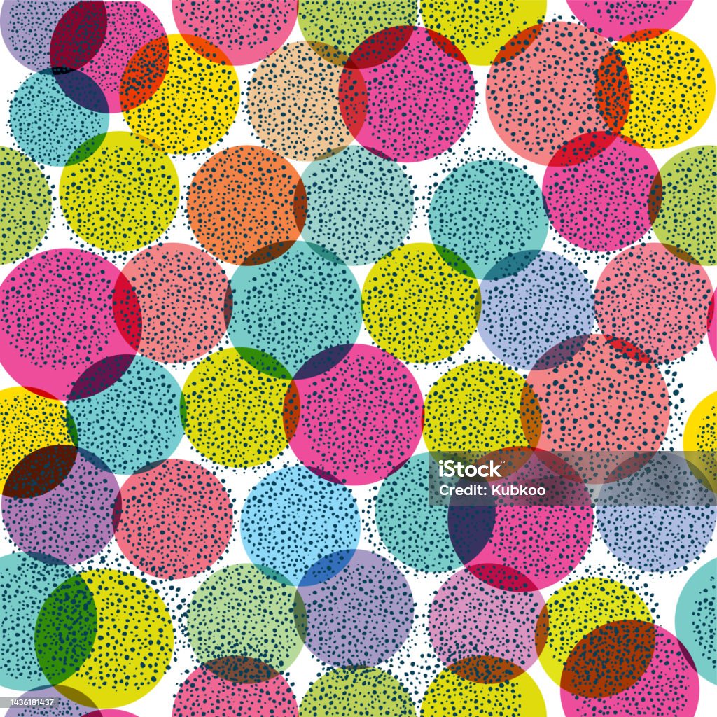 Circle Pattern That Extend Pattern Pattern Circle Repeat Seamless Background Vector Stock Illustration ...