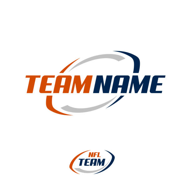 NFL / American Football Team Logo design NFL / American Football Team Logo design rugby betting stock illustrations