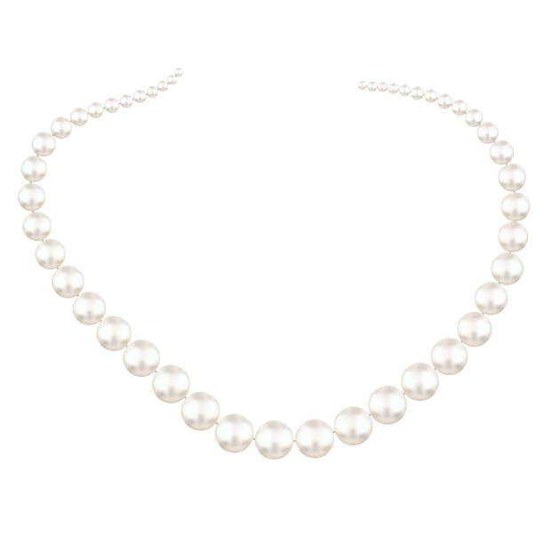 istock Pearl necklace. Jewelry. Decoration. Isolated. Vector. Beautiful illustration. White background. 1436185775