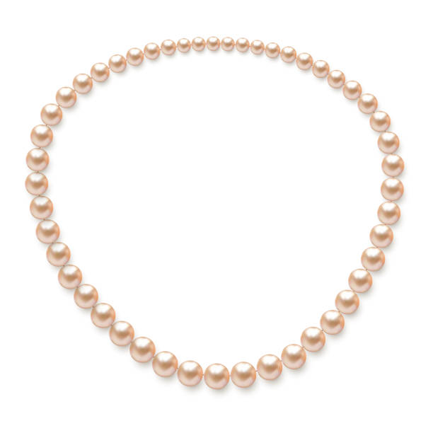 istock Pearl necklace. Jewelry. Decoration. Isolated. Vector. Beautiful illustration. White background. 1436185802