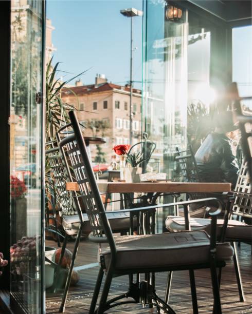 istock Outdoor cafe on a sunny summer day 1436186307