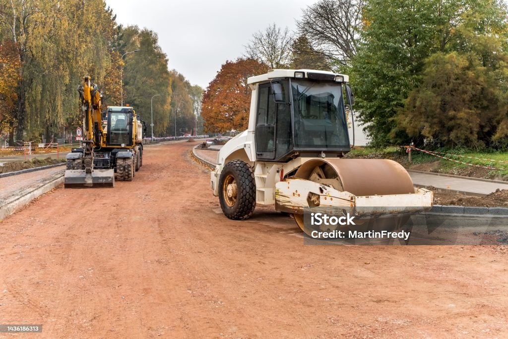 Compactor Jalan Vibrasi Roller Compactor Pada Konstruksi Jalan Dan Perbaikan Pekerjaan ...
