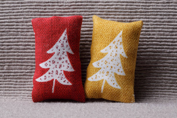 istock Couple of pillows with christmas tree 1436188189