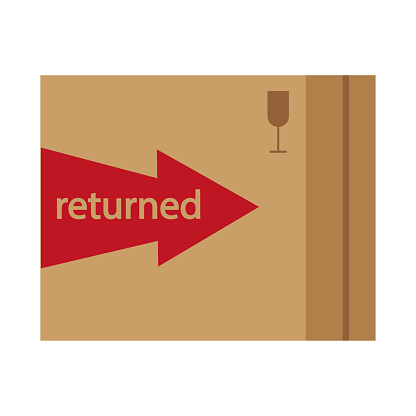 Box Returns Animation Return Box In Flat Style Deliver Goods Vector Illustration Stock Image ...