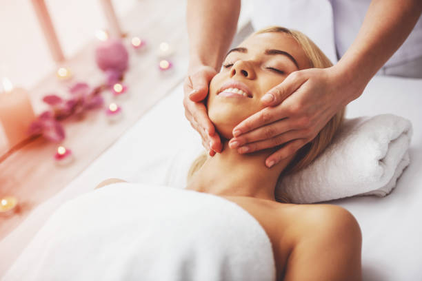 istock Beautiful girl at spa 1436199683