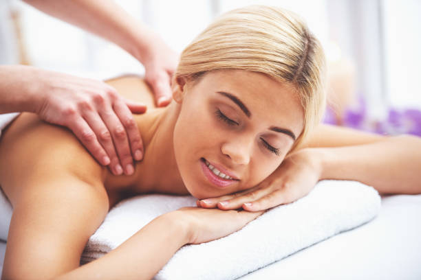 istock Beautiful girl at spa 1436199741