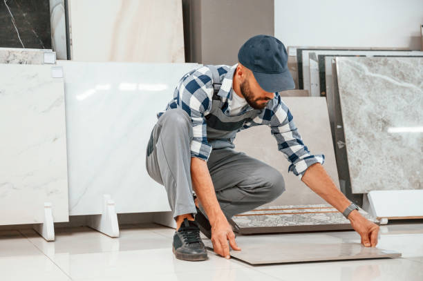 istock Plumber in uniform is indoors at home 1436200539