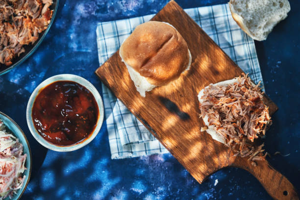 istock Pulled Pork Burger with French Fries 1436203906