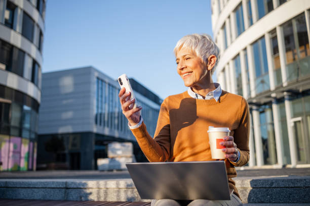 Business on the go and coffee to go