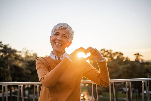 istock Mature woman expressing love 1436213792