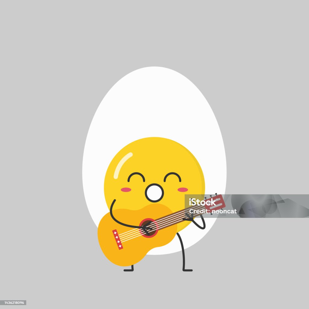 Trứng Nhân Vật Hoạt Hình Vui Vẻ Chơi Guitar Hát Dễ Thương Funny ...