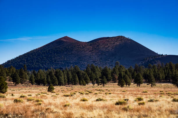 istock inactive cinder cone volcano in Sunset Crater national Monument in Arizona 1436218119