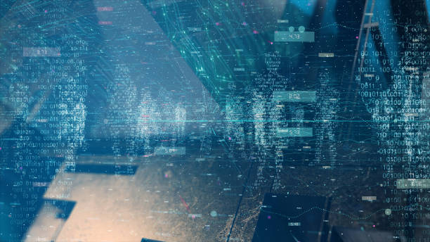istock Virtual Reality Concept, Abstract Background, Business Silhouettes 1436218422