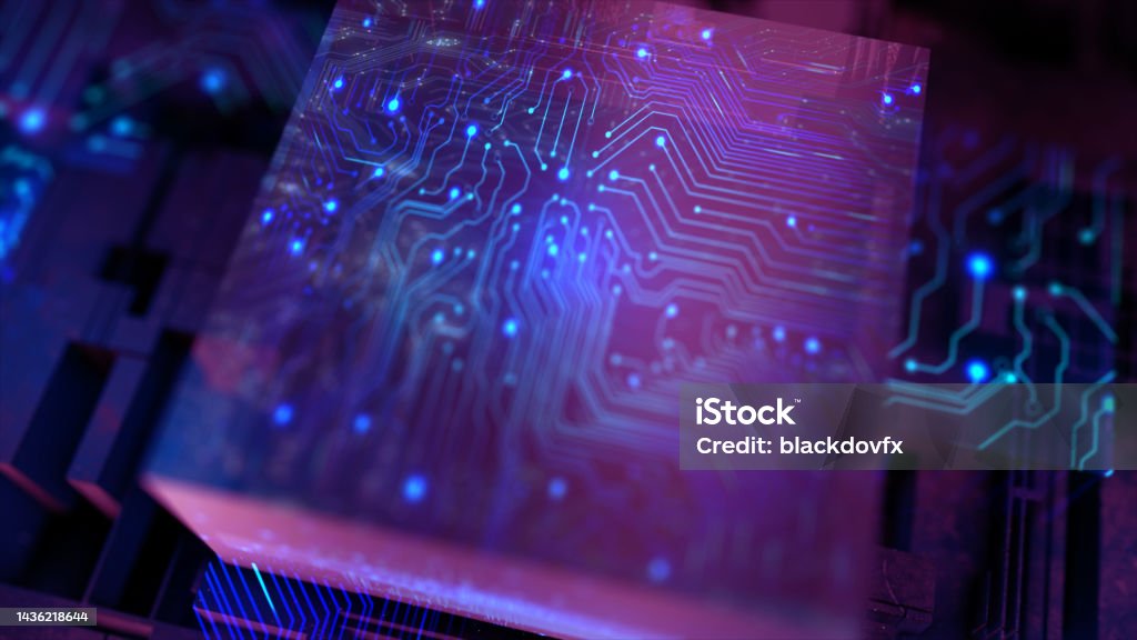 processor chip Abstract Stock Photo