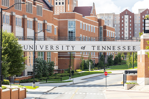 KNOXVILLE, TN, USA - JULY 31, 2022: The University of Tennessee's campus is located in downtown Knoxville, TN and was founded in 1794.