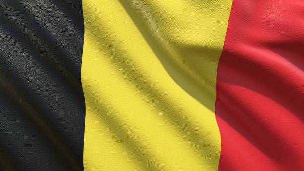 istock flag of Belgium waving in the wind 3d-rendering 1436226267