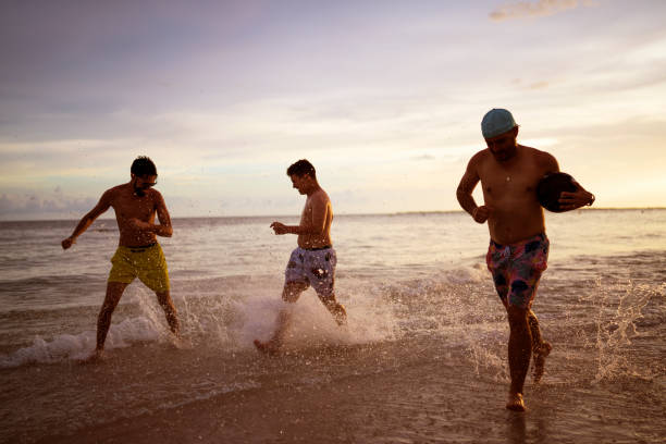istock Running on the beach in Florida - USA 1436234822
