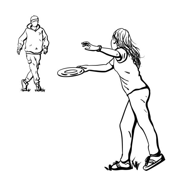 Flying Frisbee Clipart
