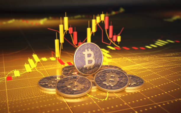 istock Bitcoin crypto currency on digital graphic background 1436242888