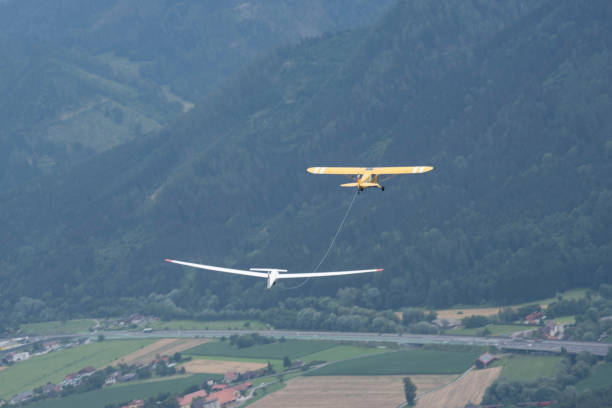 istock towing from a glider in the air 1436244185