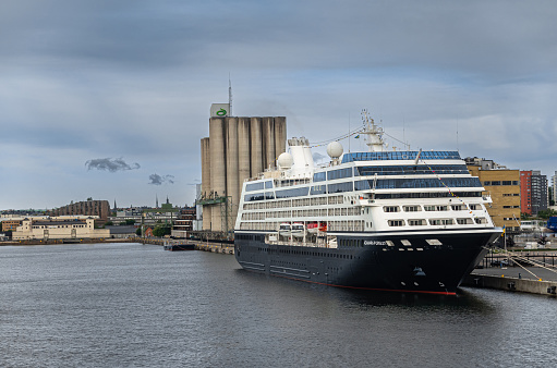 Cruise vessel Balmoral arrival in Liepaja during Baltic Sea cruise season 2022.  Fred Olsen cruise vessel Balmoral.