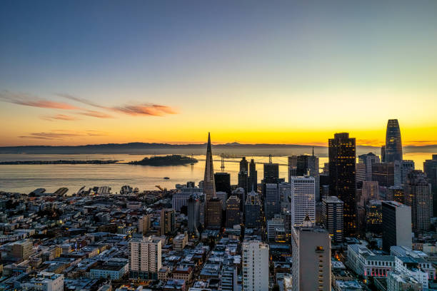 istock Aerial View of  San Francisco Skyline 1436258310
