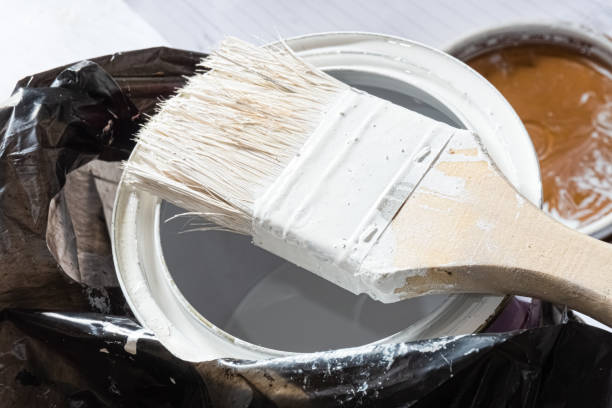 istock activity of painting a room with white paint 1436264365